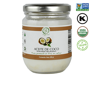 Aceite Extra Virgen de Coco 200 ml B Organics