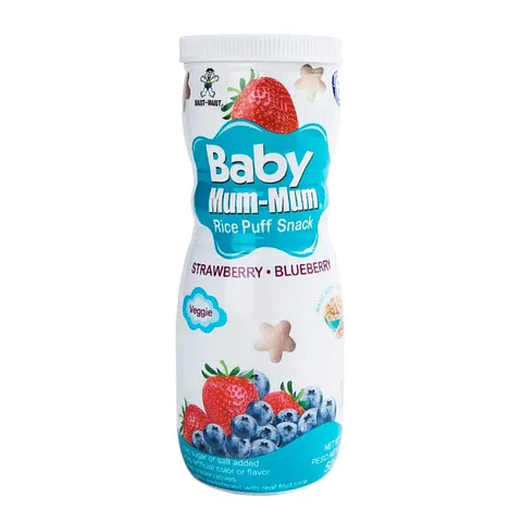 Cereal de Arroz Baby Mum Mum Frutilla Arándano 50g