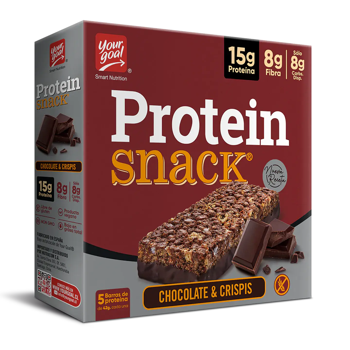 Barra de Proteína Your Goal Chocolate y Crispis 5 un 1