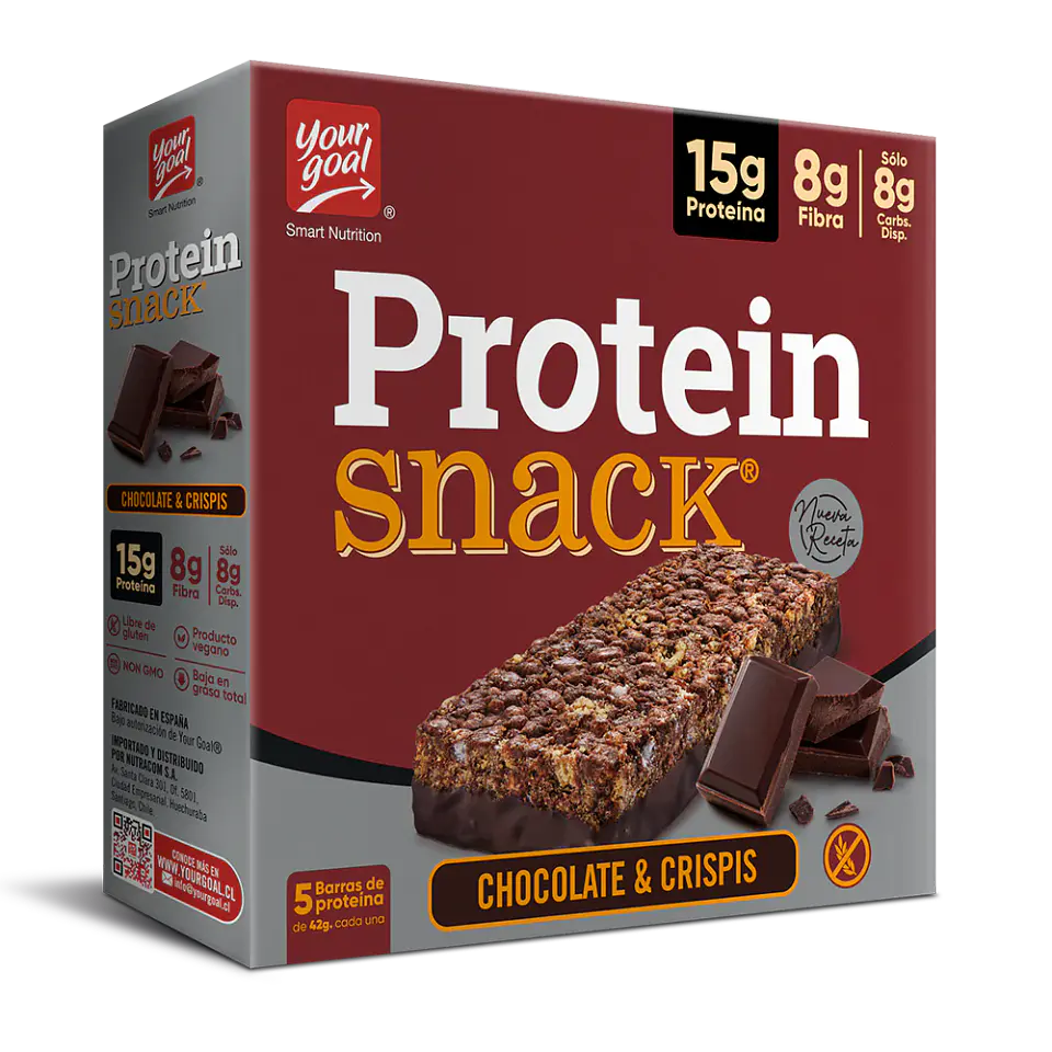 Barra de Proteína Your Goal Chocolate y Crispis 5 un 1