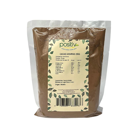 Cacao Amargo en Polvo 250g Positiv