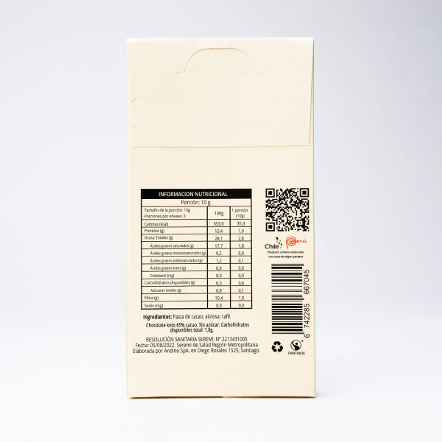 Mini Bombones Chocolate con Trozos de Café Sin Azúcar 30g 3