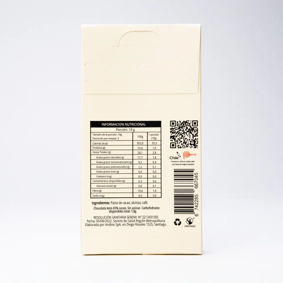 Mini Bombones Chocolate con Trozos de Café Sin Azúcar 30g 3