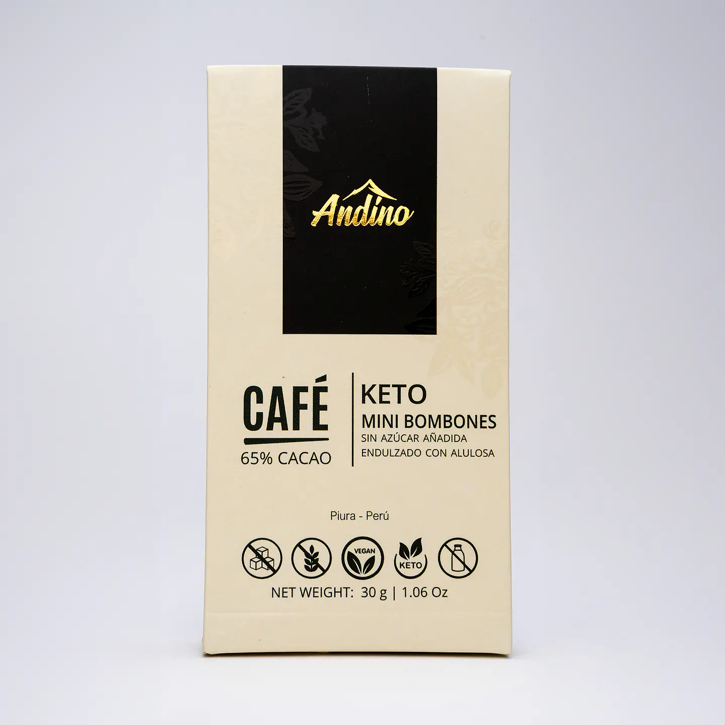 Mini Bombones Chocolate con Trozos de Café Sin Azúcar 30g 1