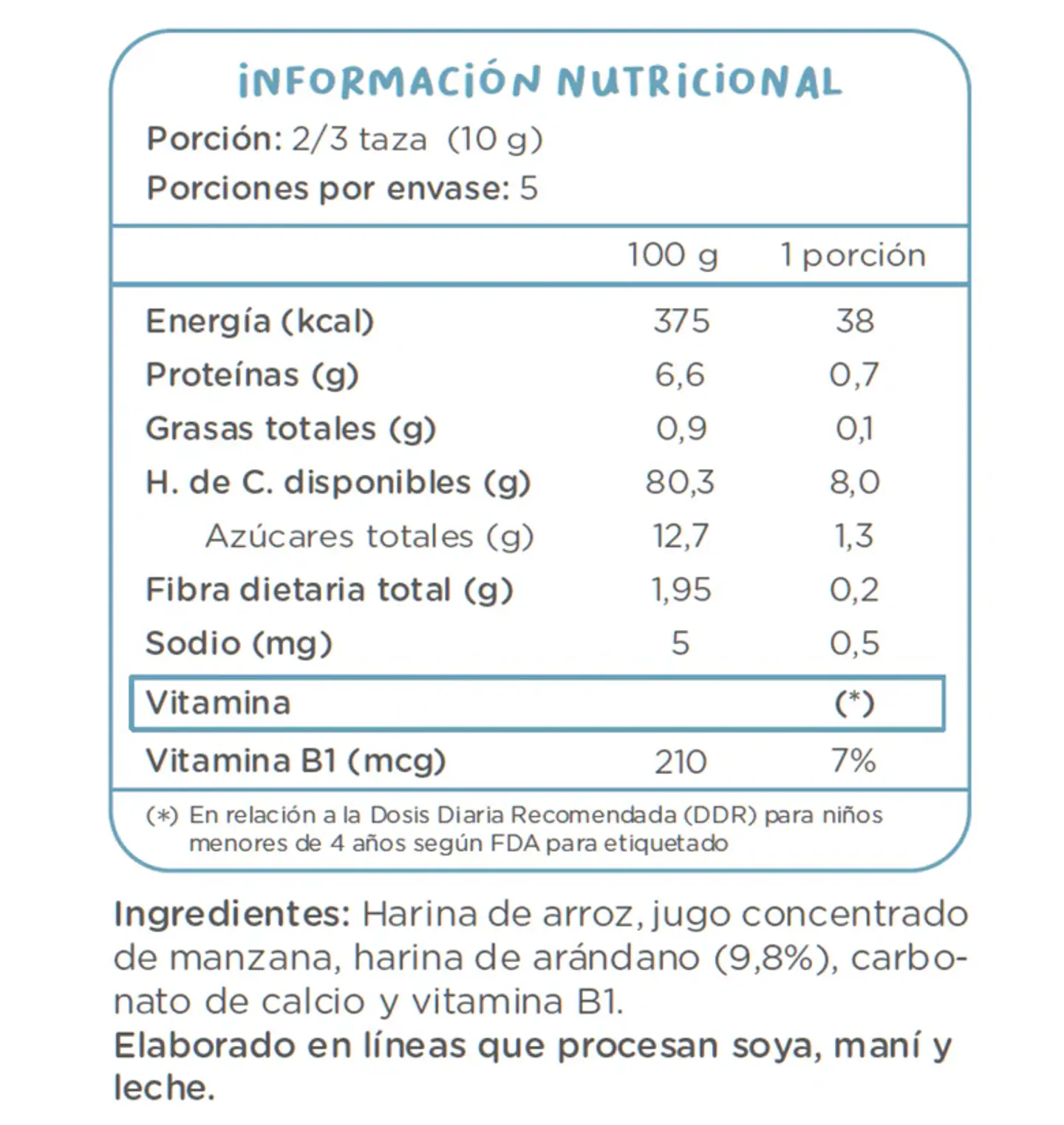 Puffs Manzana Arándano Familiar Kuna Foods 50g 3