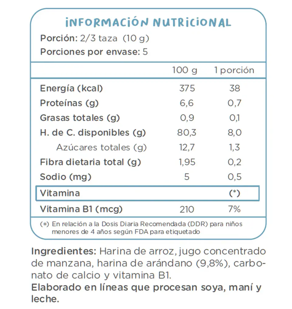 Puffs Manzana Arándano Familiar Kuna Foods 50g 3