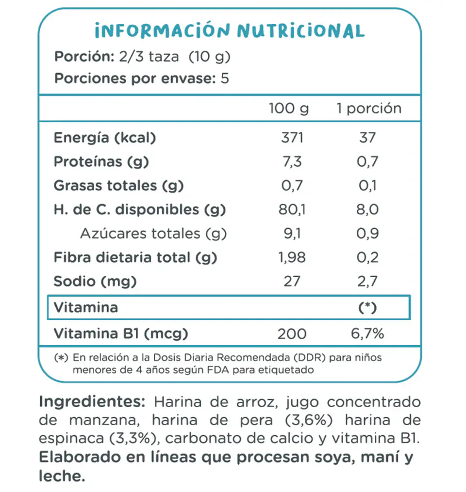 Puffs Pera Espinaca Familiar Kuna Foods 50g 3