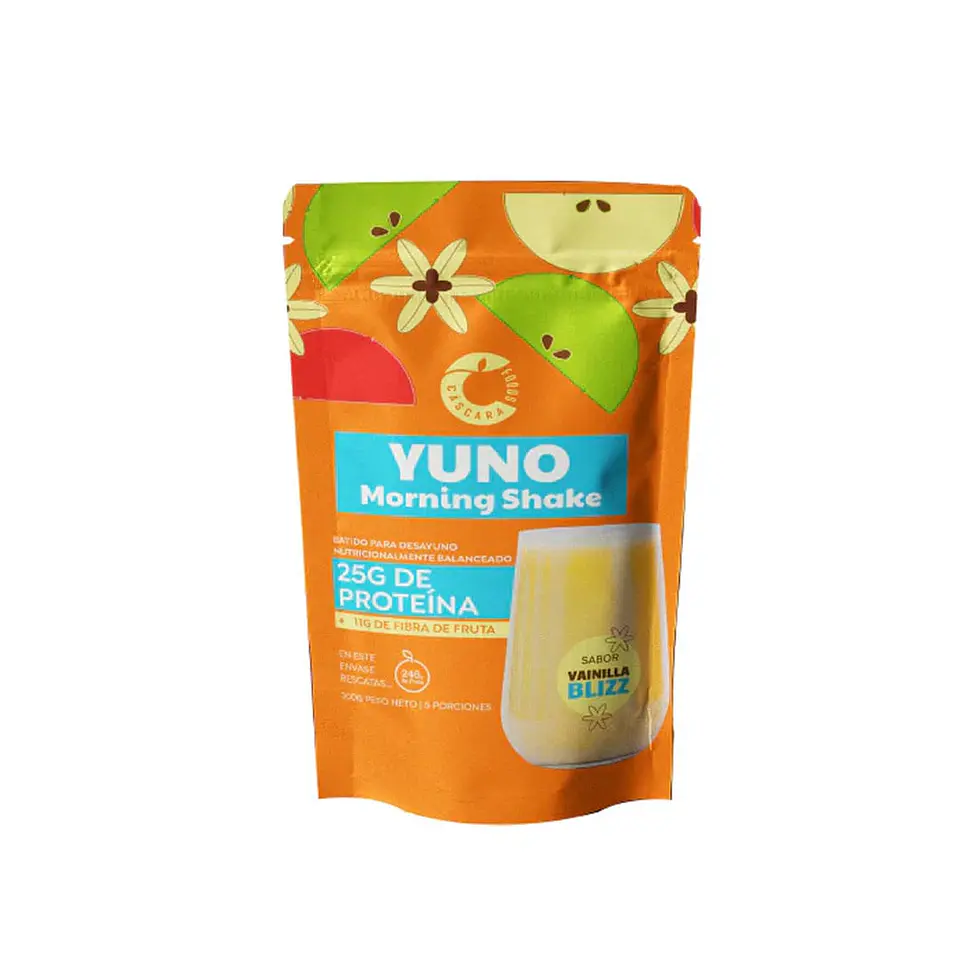 Yuno Morning Shake Vainilla Doypack 300g Cascara Foods 1