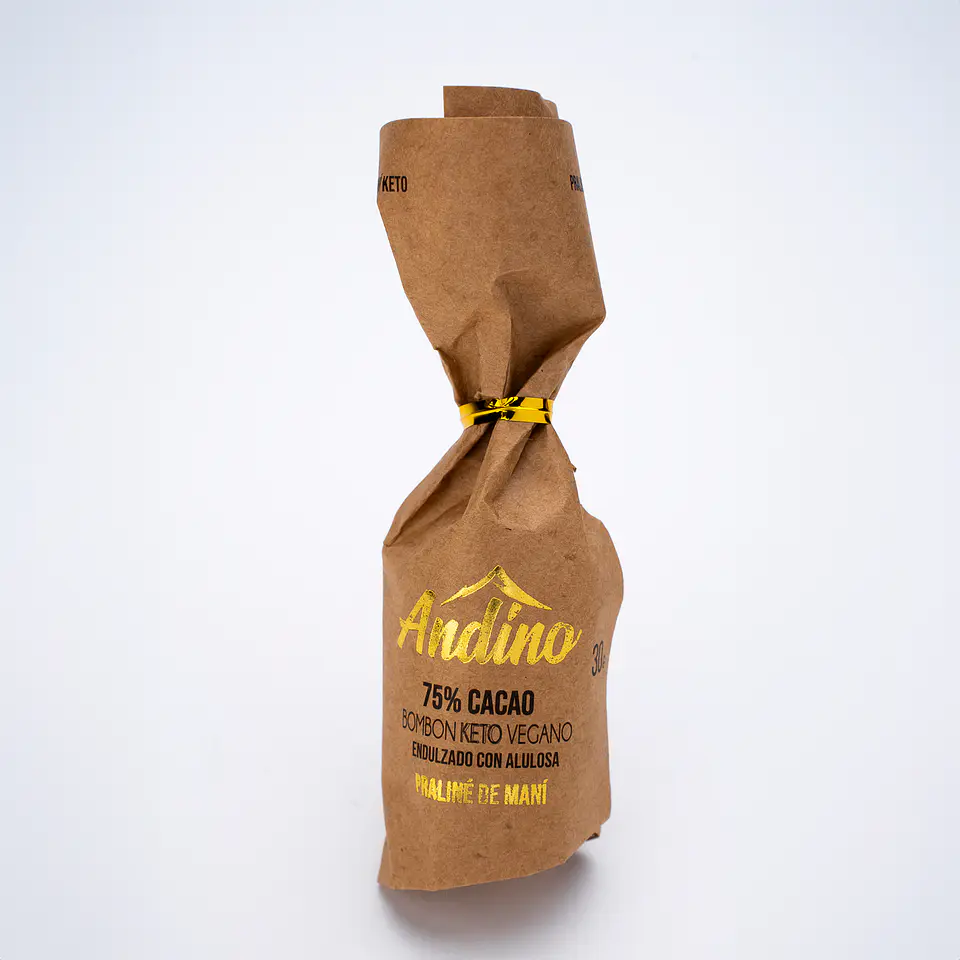 Chocoteja Andino 75% Cacao Praliné de Maní Alulosa Sin Azúcar 30g 1