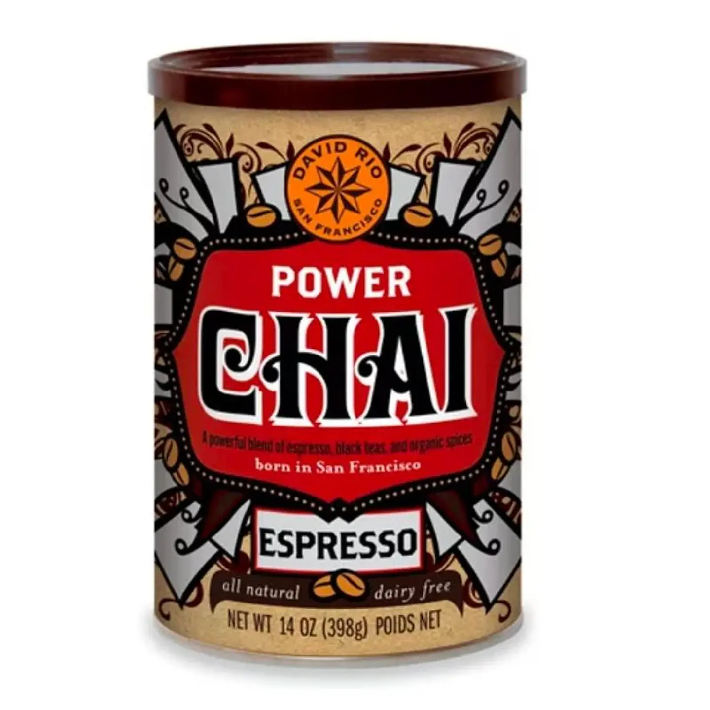 Te Chai David Rio Power Chai Espresso - Tarro 398g 1