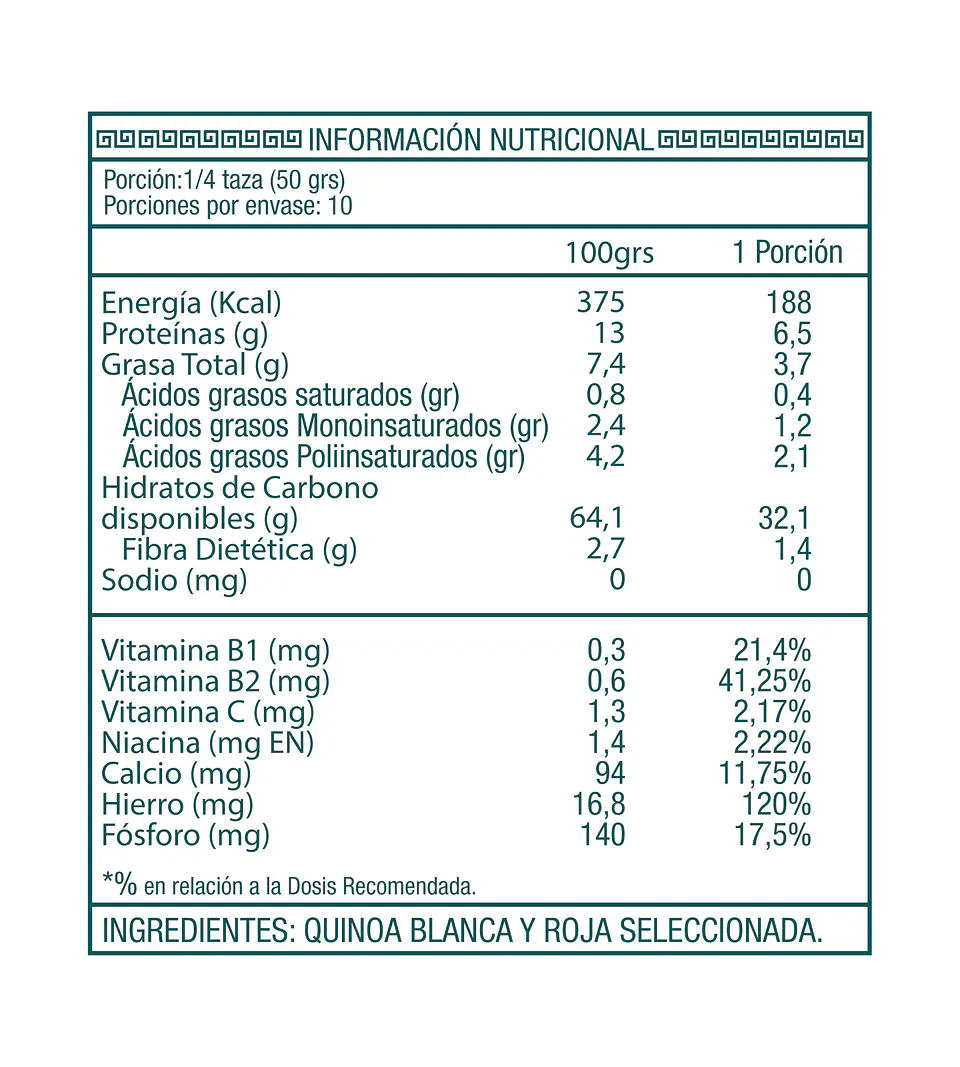 Quinoa Mix Duo Sin Gluten 500g Ambrosía 2