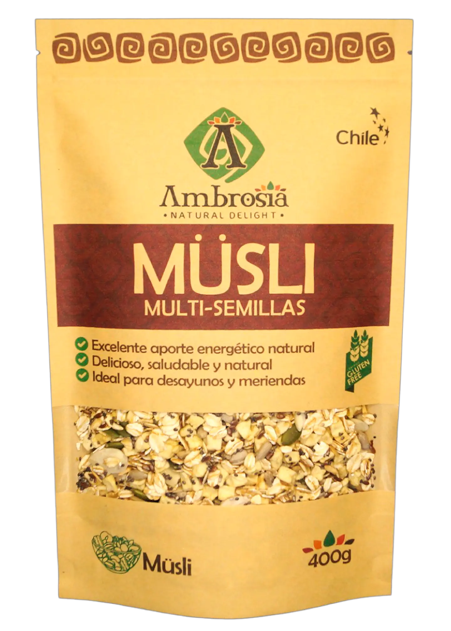 Müsli Multi Semillas Sin Gluten Ambrosía 400g 1
