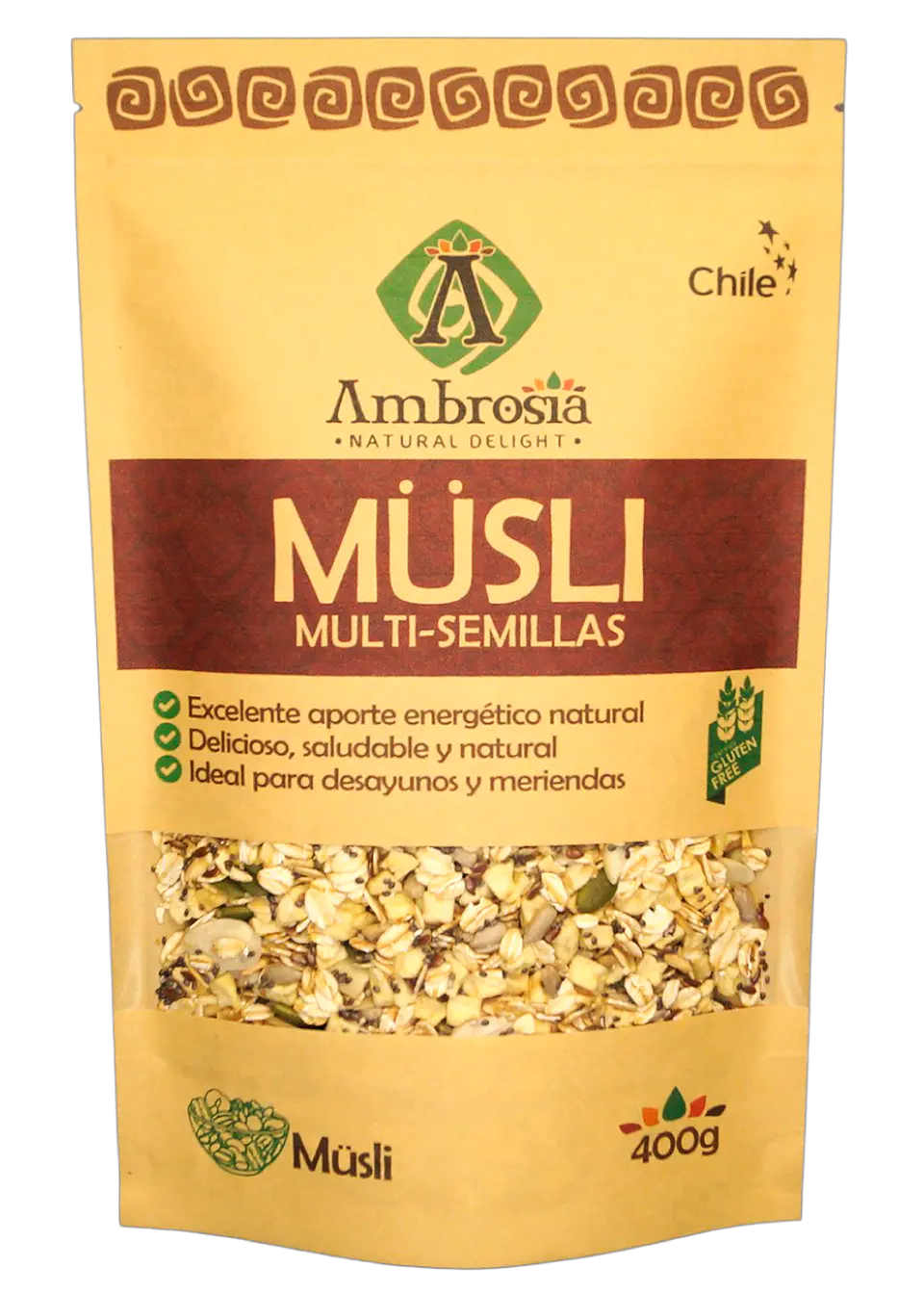 Müsli Multi Semillas Sin Gluten Ambrosía 400g 1