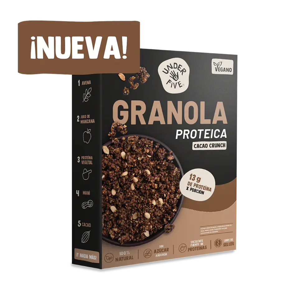 Granola Proteíca Cacao Crunch Under Five 300g 1