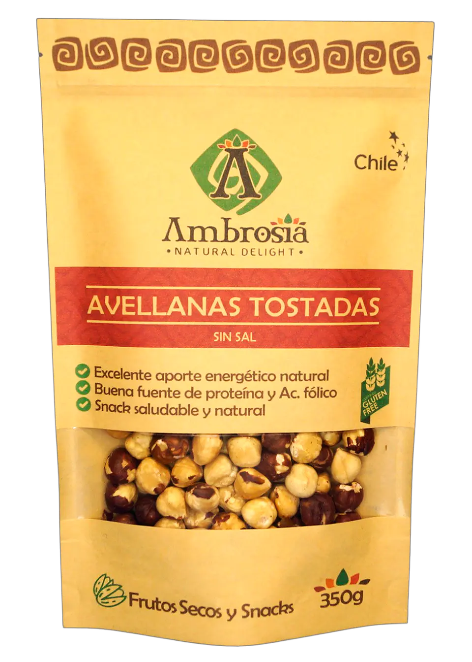 Avellanas Tostadas S/sal Sin Gluten Ambrosia 350g 1