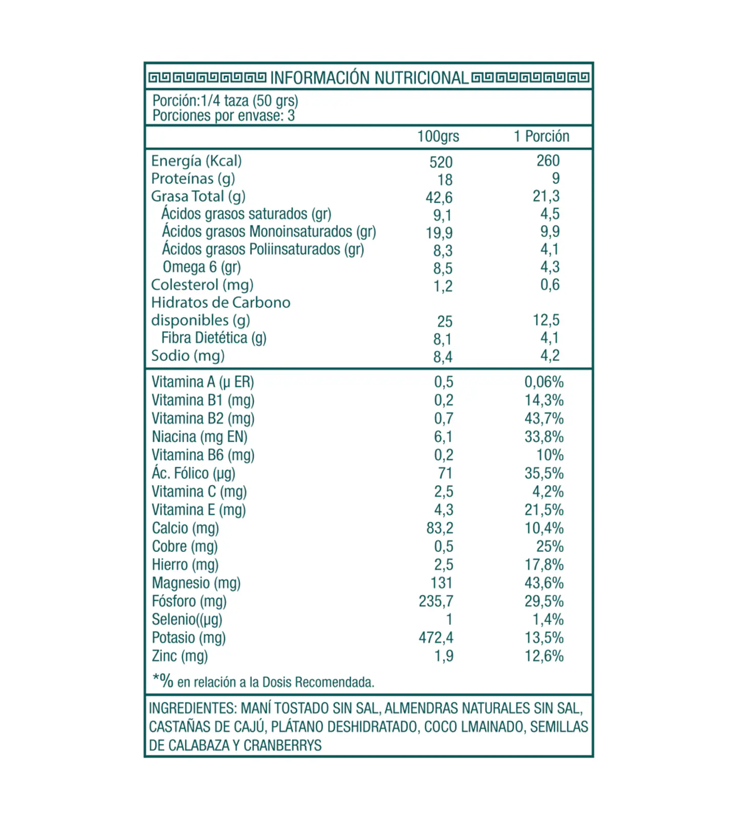 Pocket Mix S/Sal Sin Gluten Ambrosía 150g 2