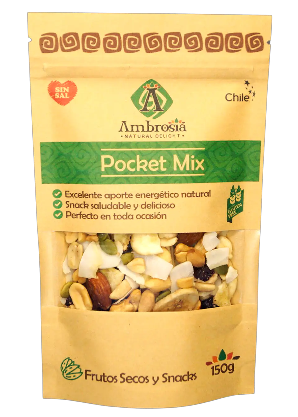 Pocket Mix S/Sal Sin Gluten Ambrosía 150g 1
