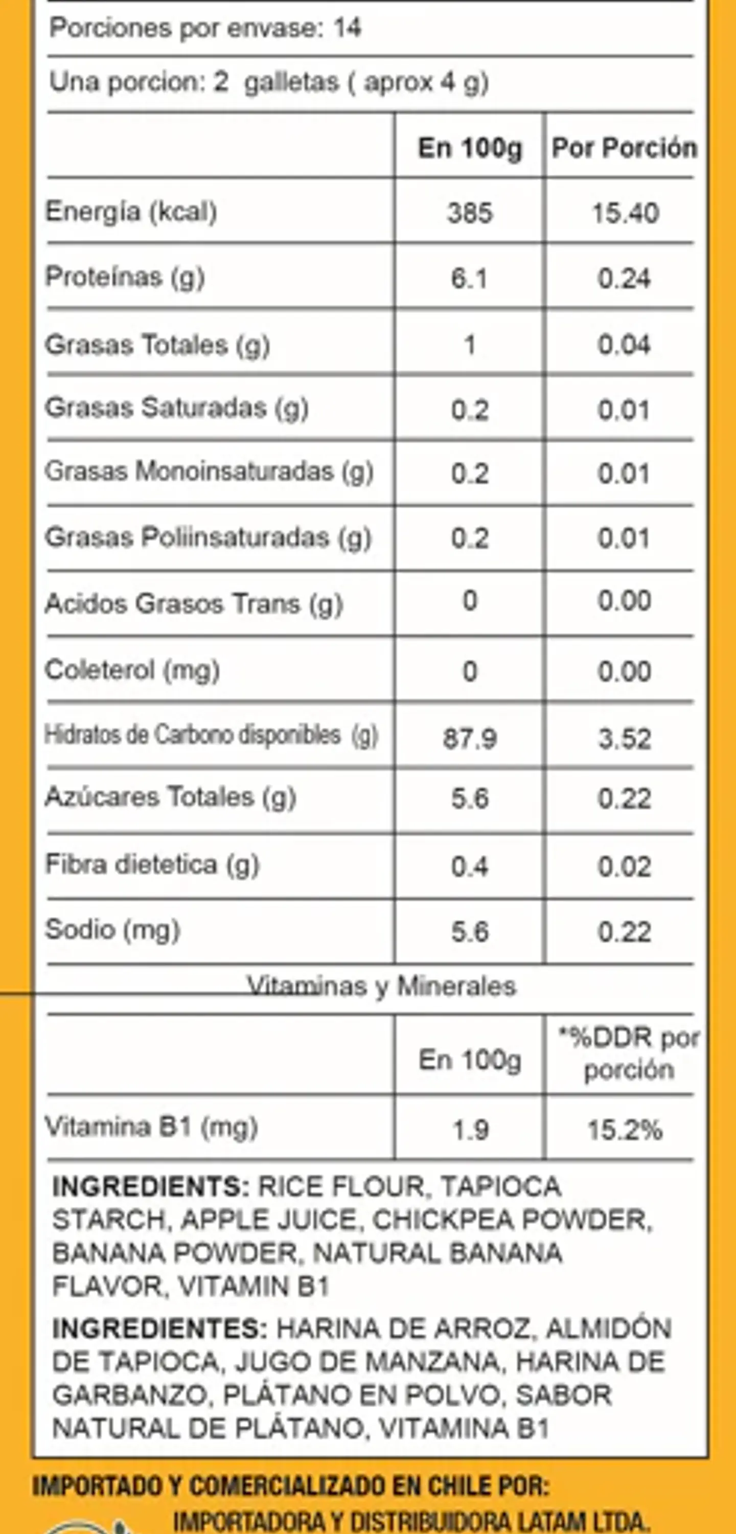 Galletas de Arroz Bebé Crawler Mum Mum Banana 58g 3
