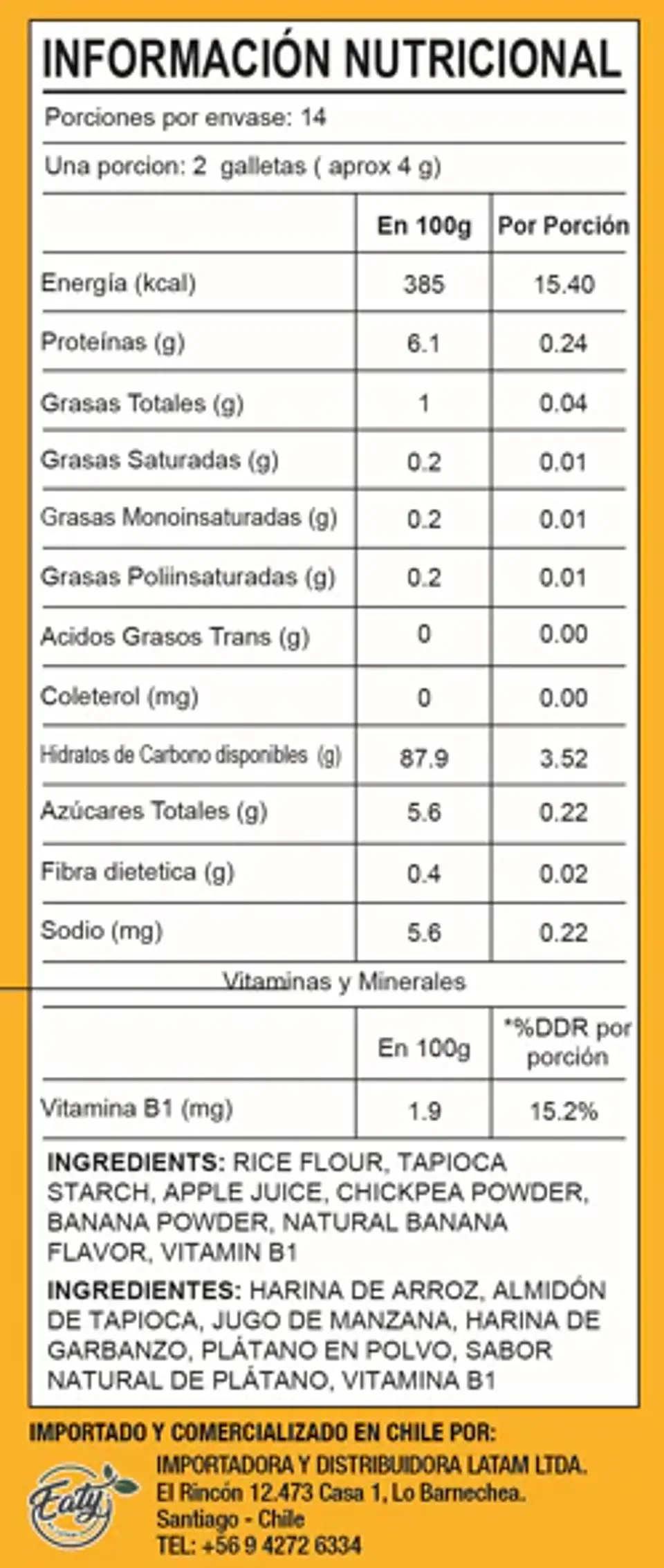 Galletas de Arroz Bebé Crawler Mum Mum Banana 58g 3