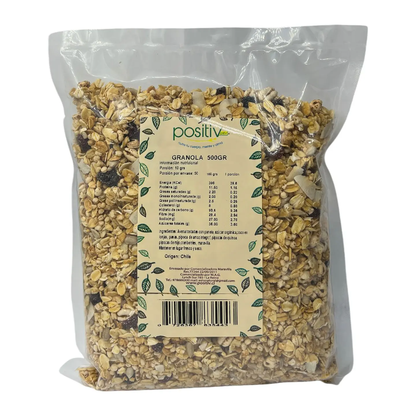 Granola 500g Positiv 1