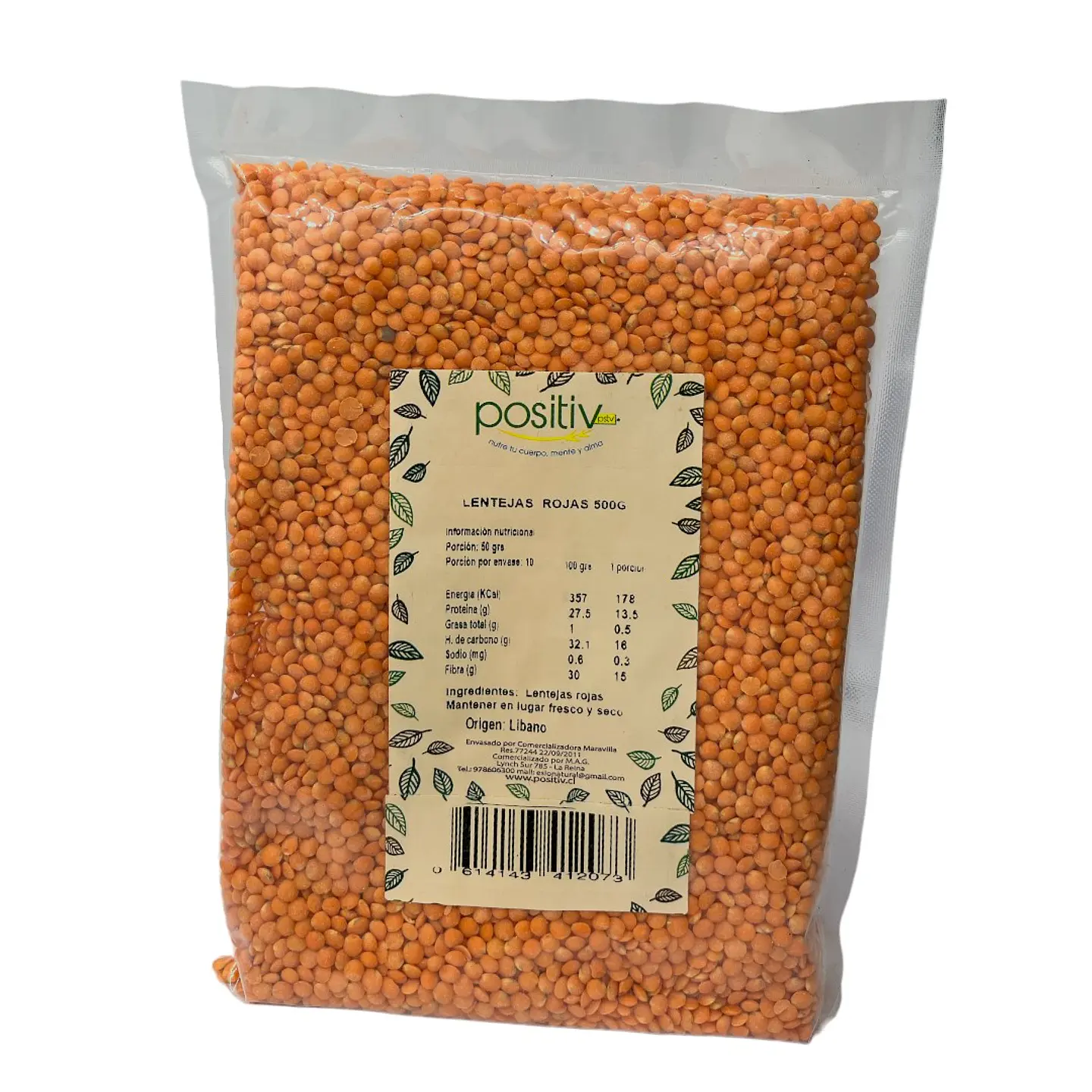 Lentejas Rojas 1kg Positiv 1