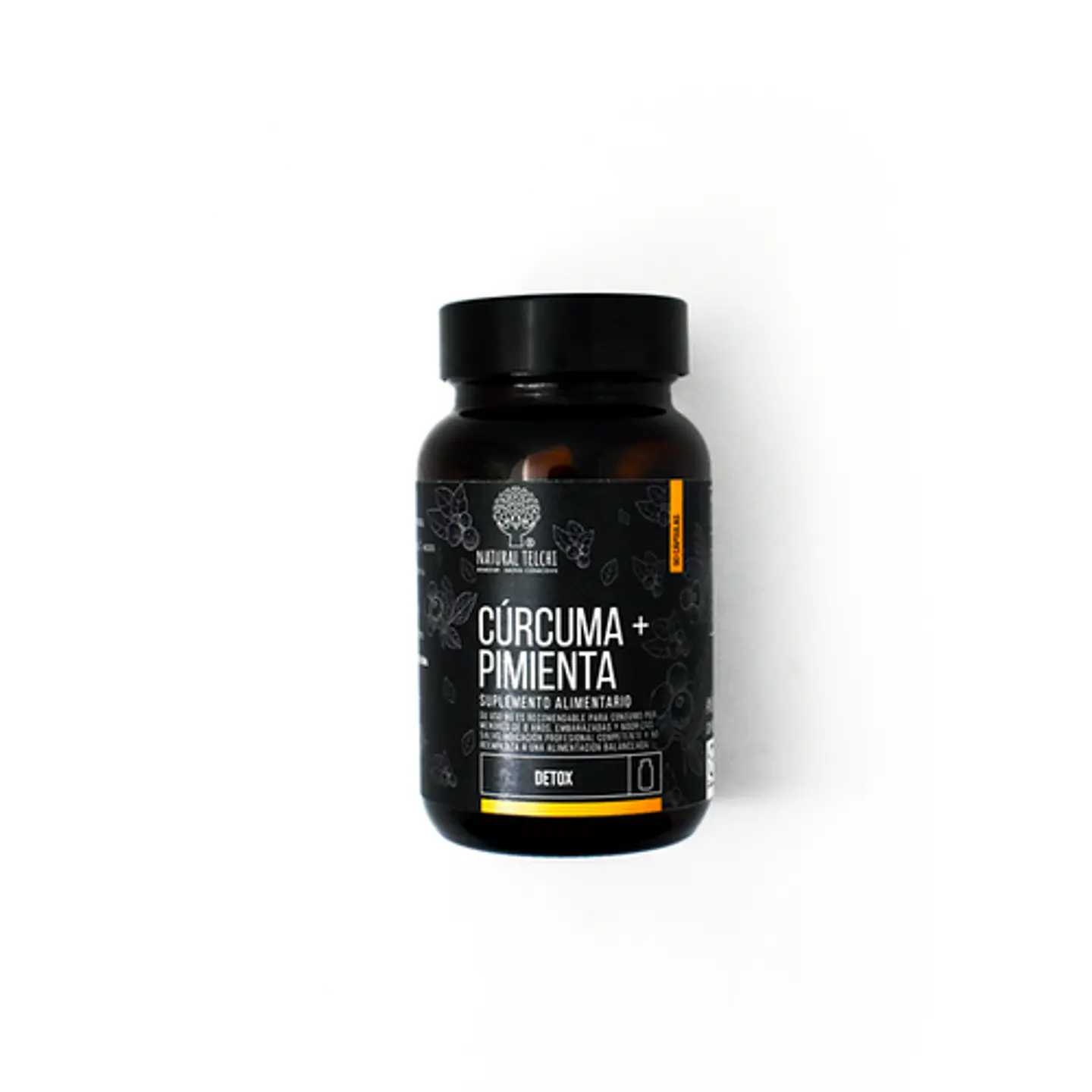 Cúrcuma + Pimienta en Cápsulas 500 mg Natural Telchi 90 Caps 1
