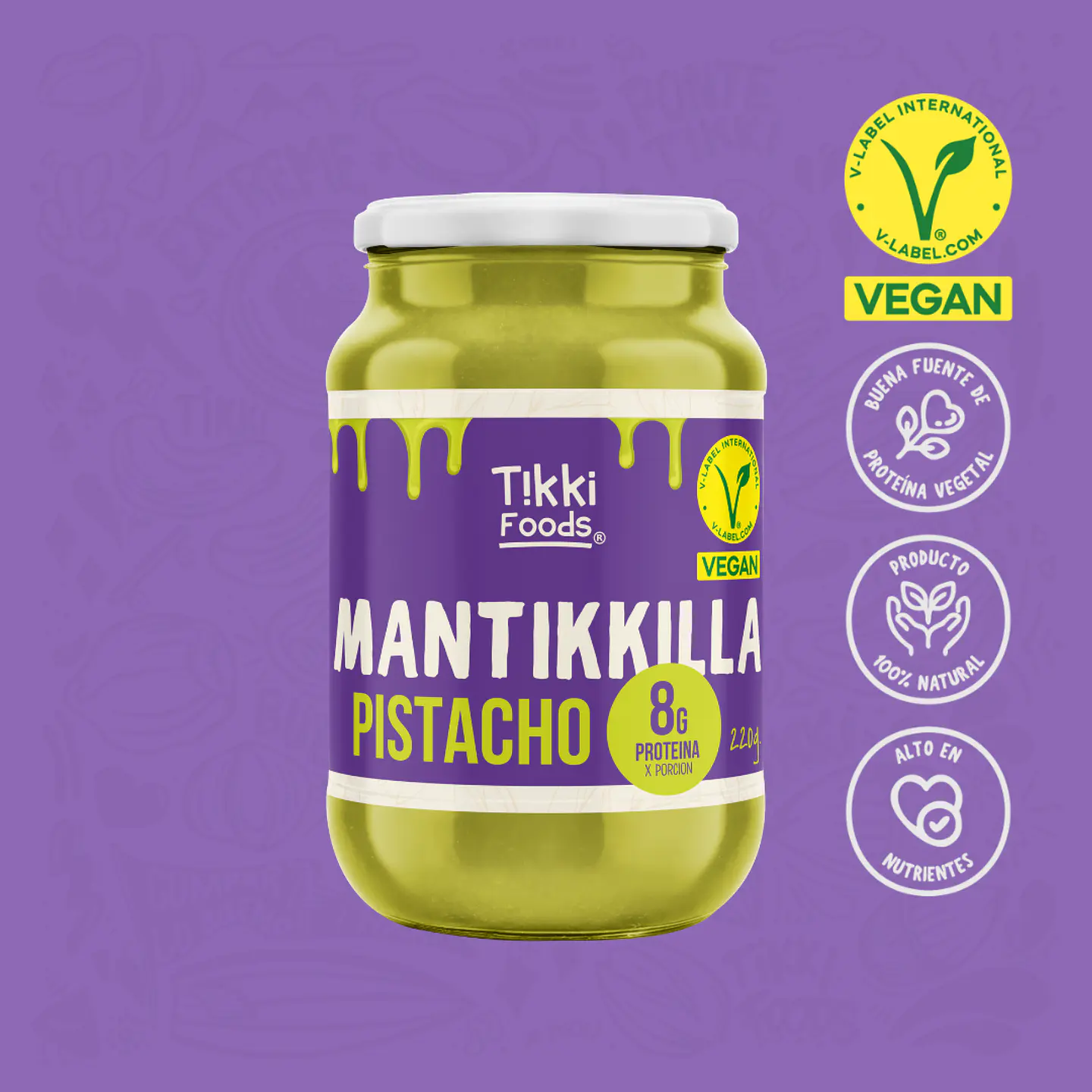 Mantequilla de Pistacho Premium 220g Tikki Foods 3
