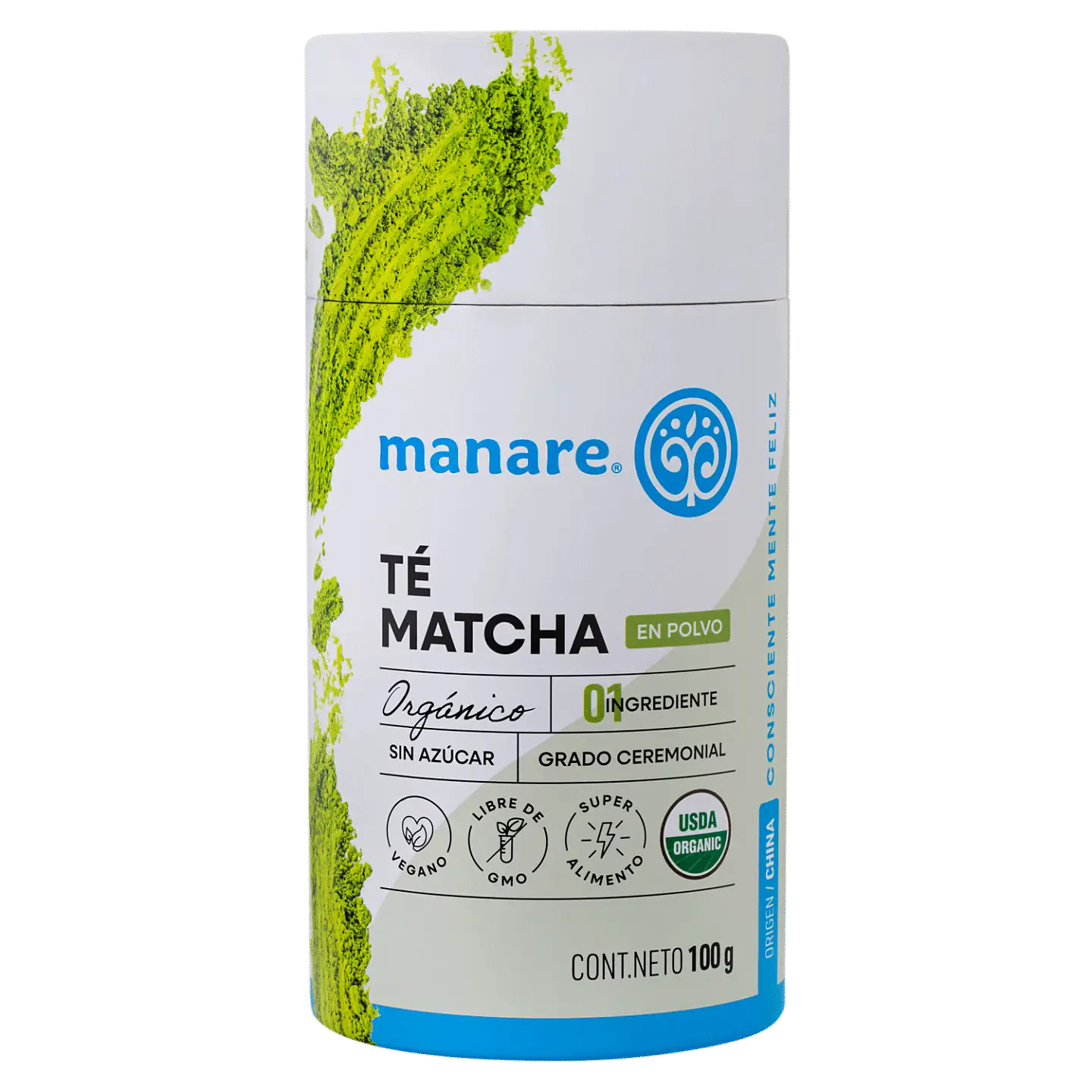 Te Matcha Orgánico en polvo 100g Manare 1