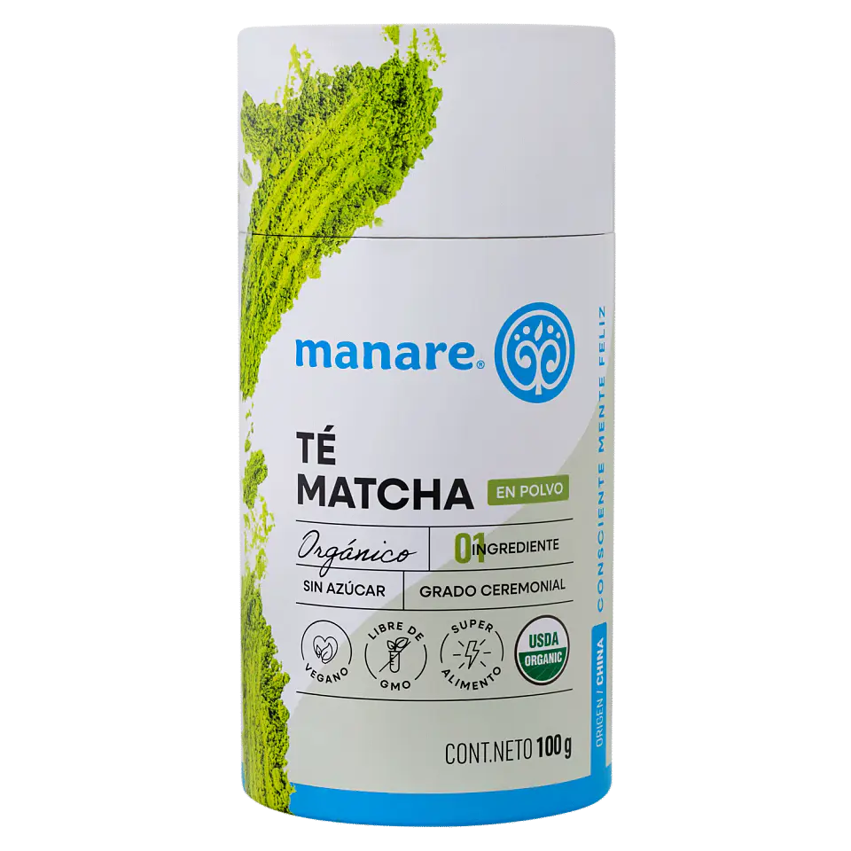 Te Matcha Orgánico en polvo 100g Manare 1