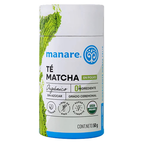 Te Matcha Orgánico en polvo 50g Manare