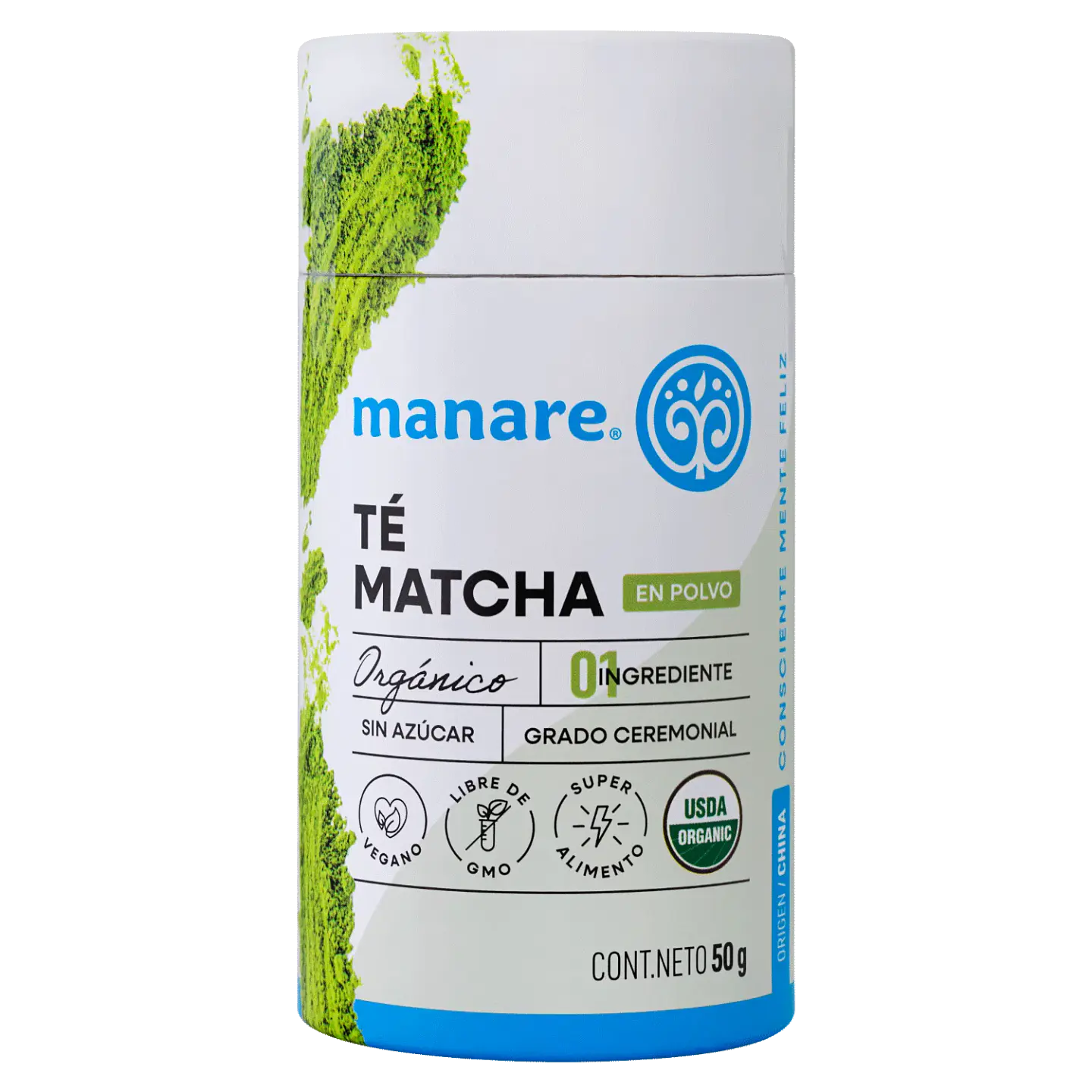Te Matcha Orgánico en polvo 50g Manare 1