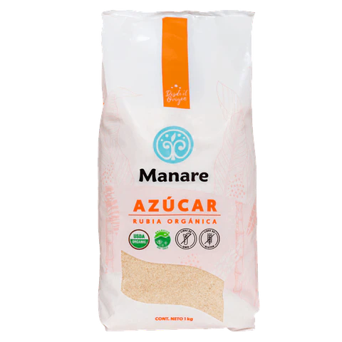 Azúcar Rubia orgánica 1 Kg Manare