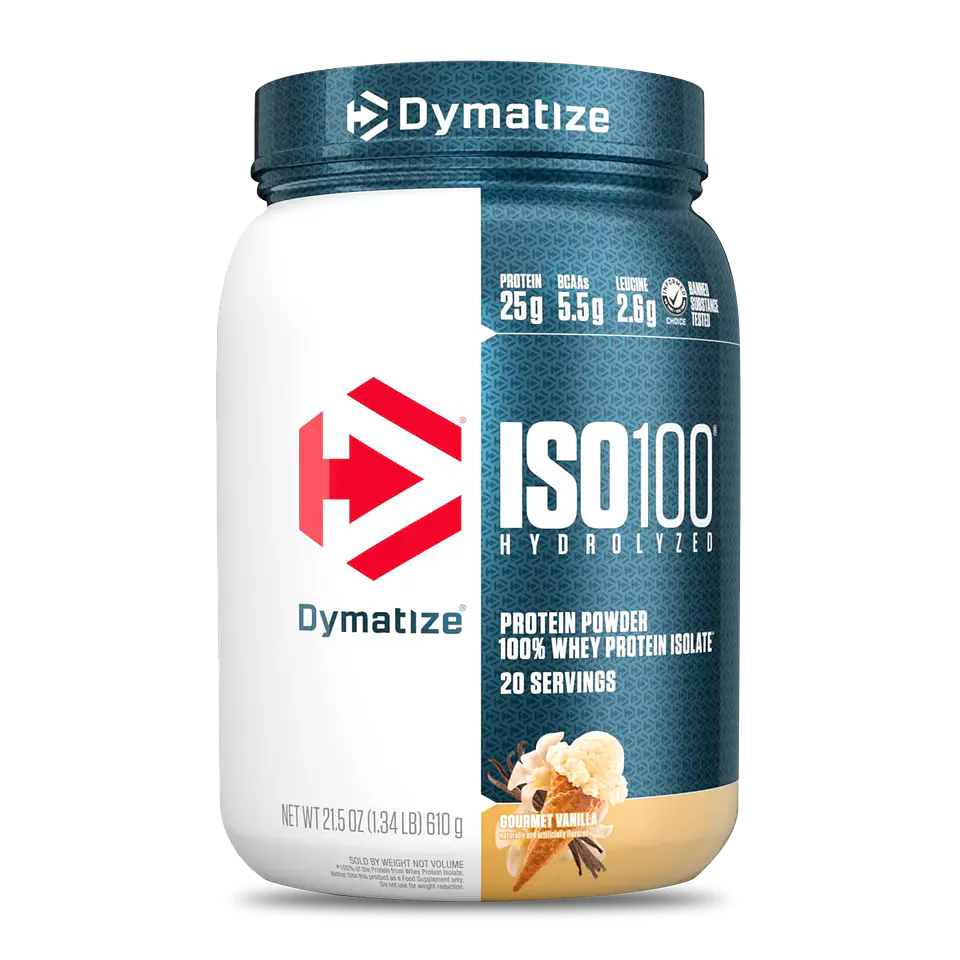 ISO 100 1.3 Lbs Vainilla Proteína Aíslada Suero de Leche Dymatize 1