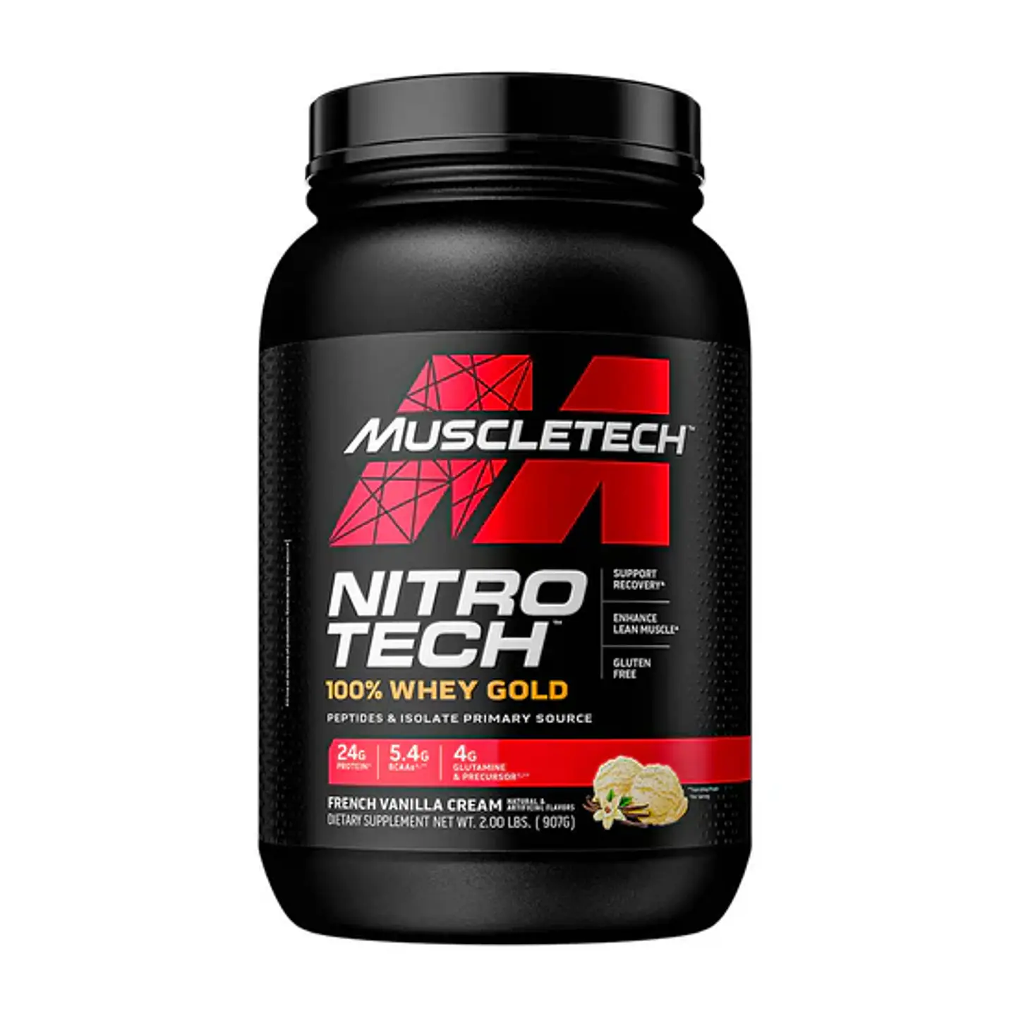 Nitro Tech 100% Whey Protein 2 Lbs Muscletech 1