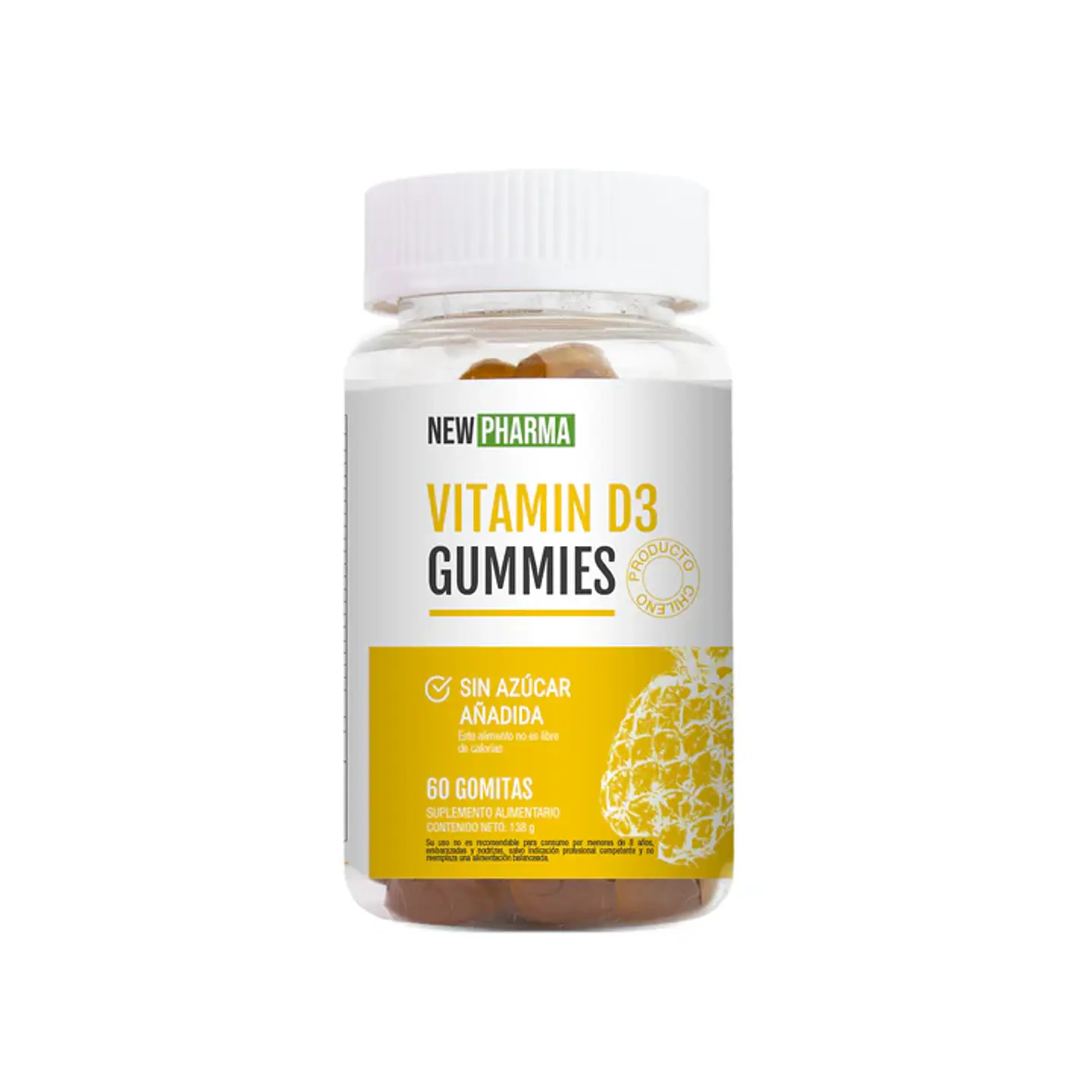 Vitamina D3 en Gomitas NewPharma 60 un 1