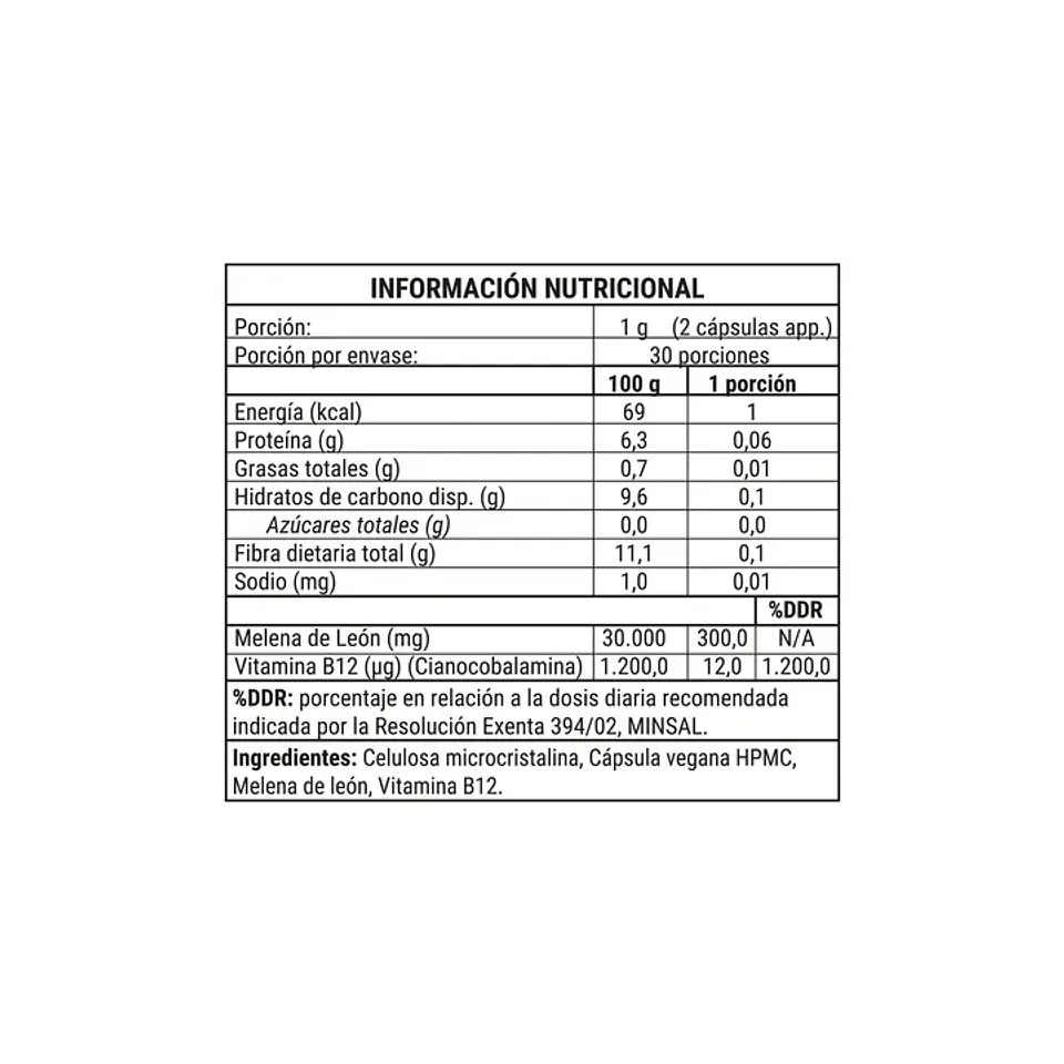 Melena de León Cápsulas NewPharma 60 un 2