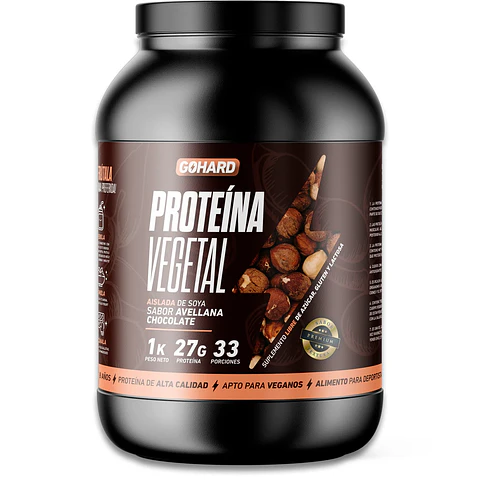 Proteína Vegetal de Soya GoHard 1 kg - 33 porciones