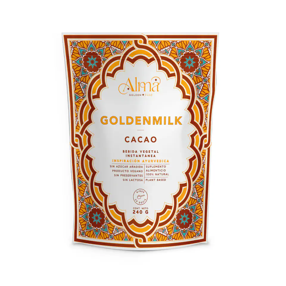 Goldenmilk Cacao 240g Leche Dorada Alma Golden Foods 1