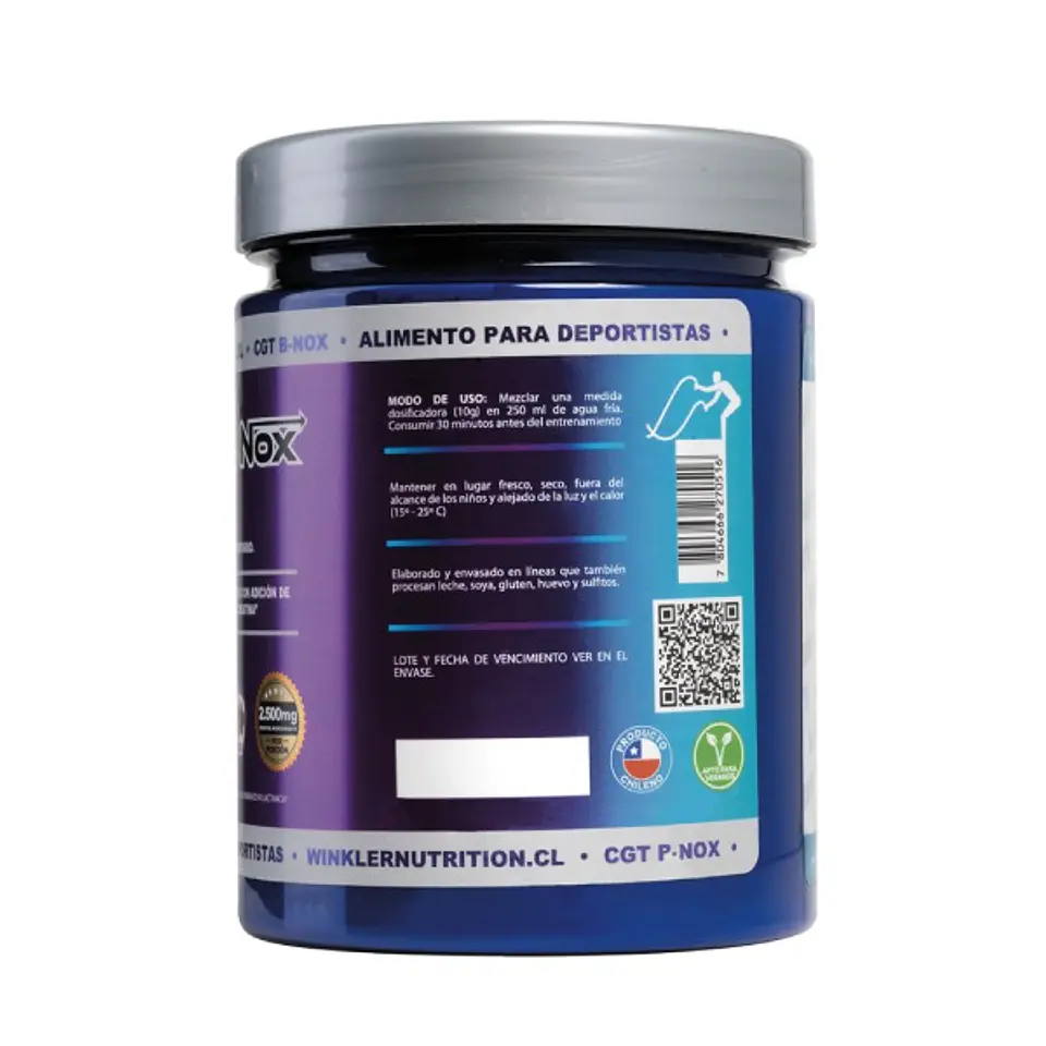 Pre Entreno CGT Workout 600g Winkler 60 porciones 4