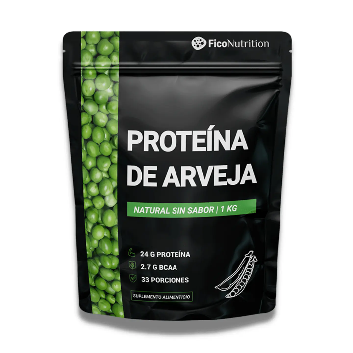 Proteína Vegetal de Arvejas Fico Nutrition 1 kg 2