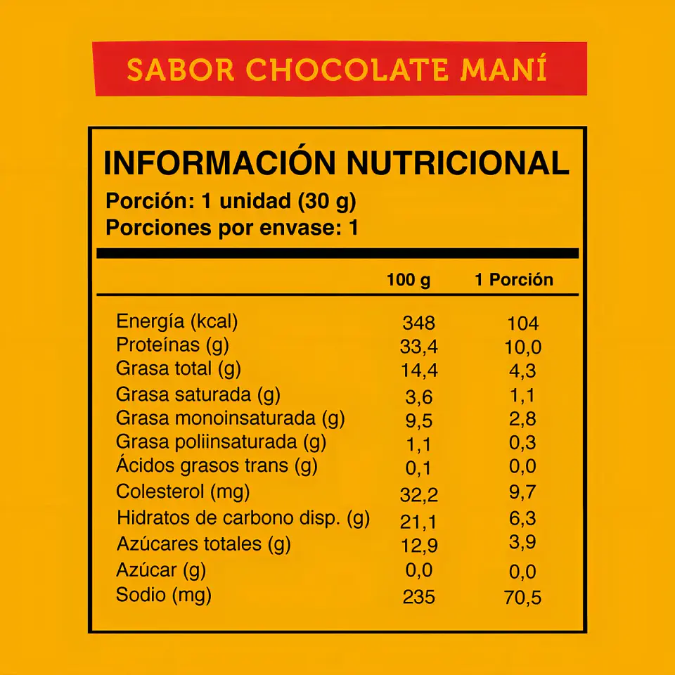 Barrita de Proteina Chocolate Mani Mini 2