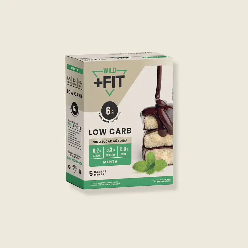 Barrita de Proteina Wild Fit Menta 5 uni 1