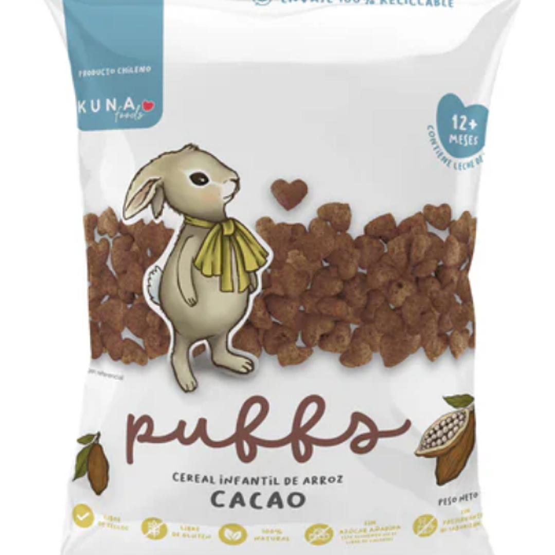 Cereal Puffs Kuna Foods Cacao 10g 1