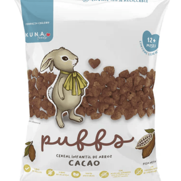 Cereal Puffs Kuna Foods Cacao 10g 1