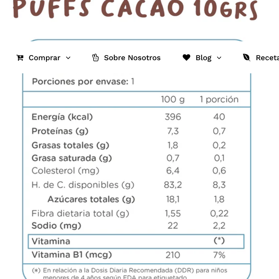 Cereal Puffs Kuna Foods Cacao 10g 4