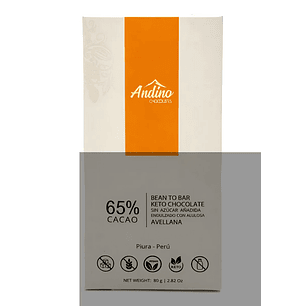 Chocolate Keto Andino 65% 80g