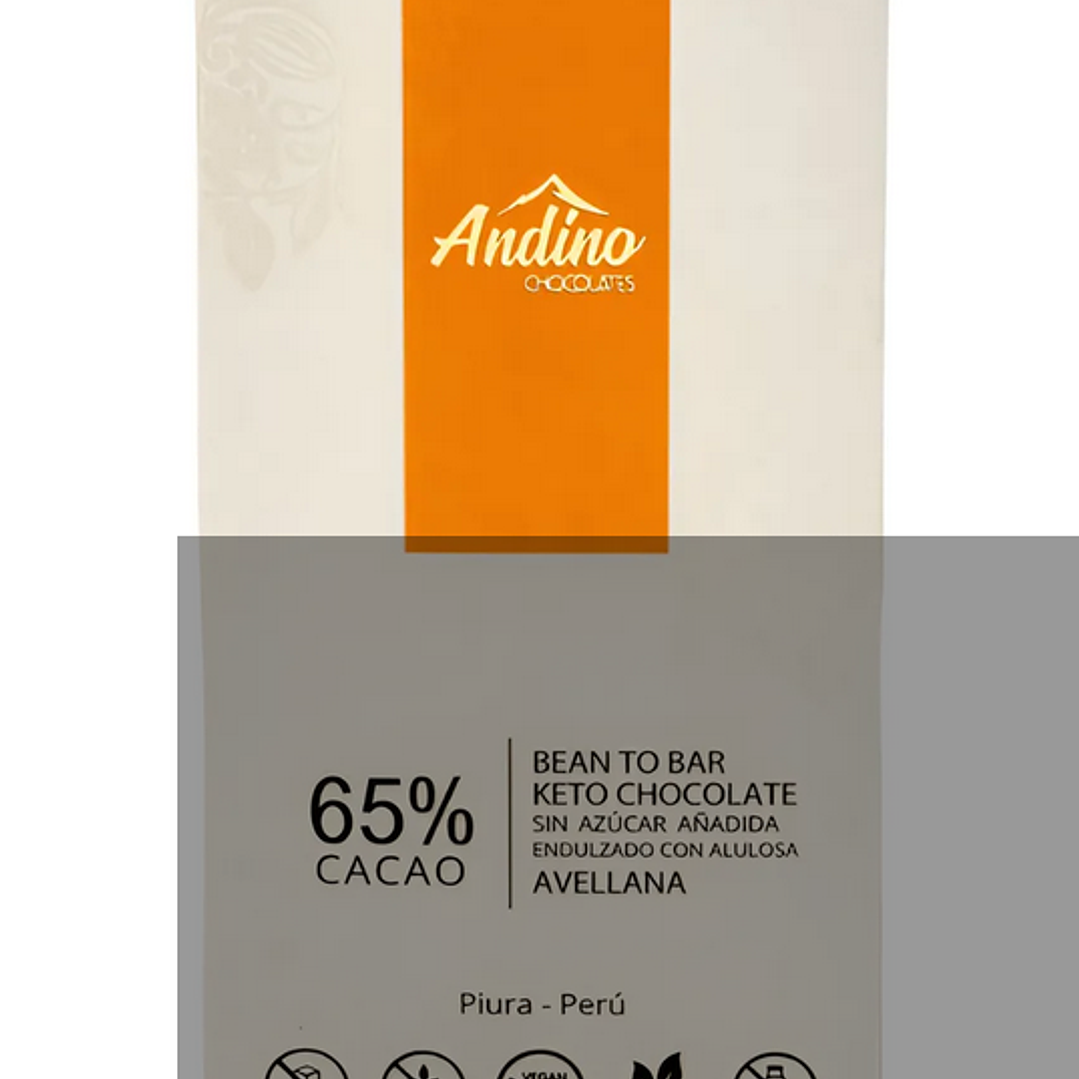 Chocolate Keto Andino 65% 80g 1