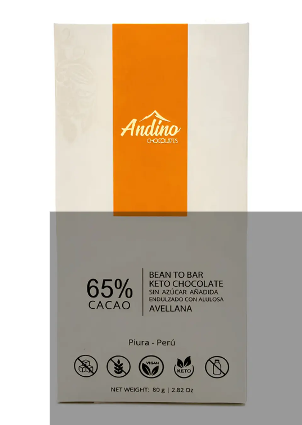 Chocolate Keto Andino 65% 80g 1