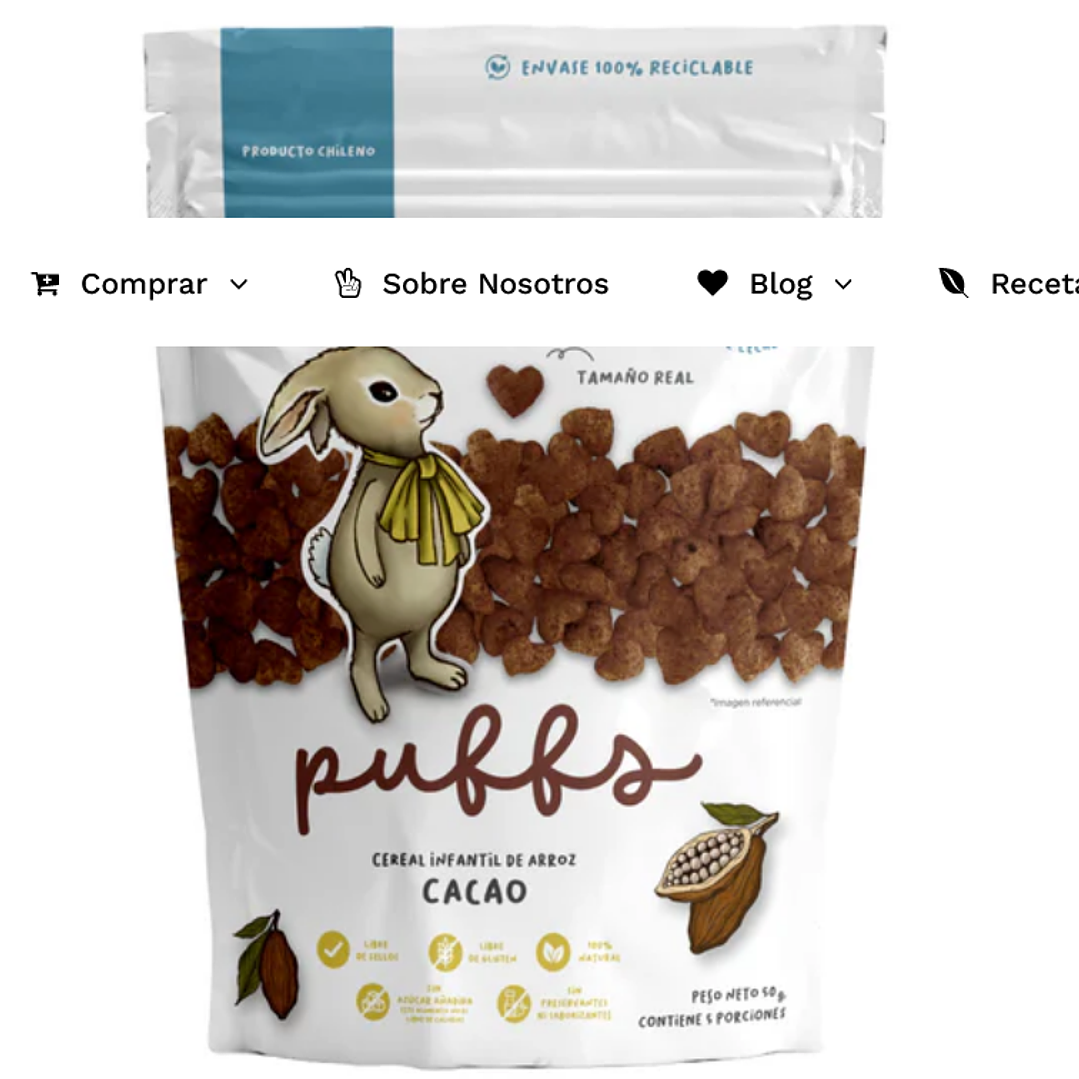 Cereal Puffs Cacao Kuna Foods 50g 3