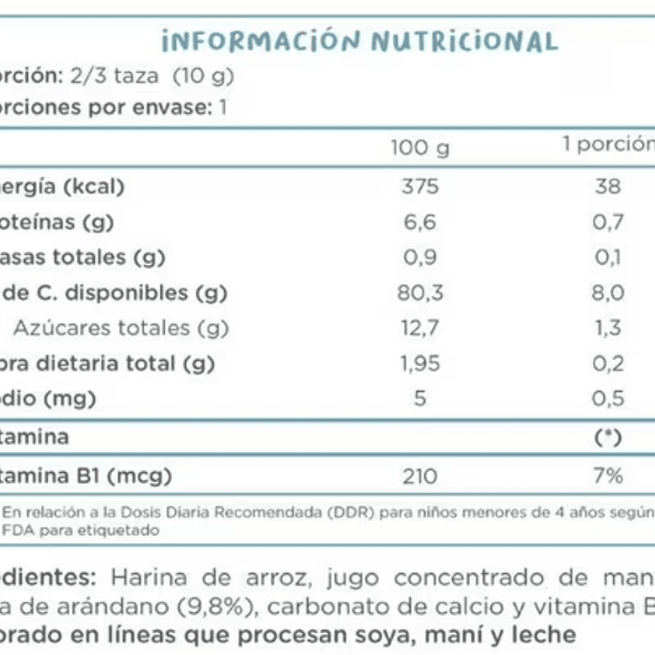 Cereal Puffs Kuna Foods Manzana Arándano 10g 3